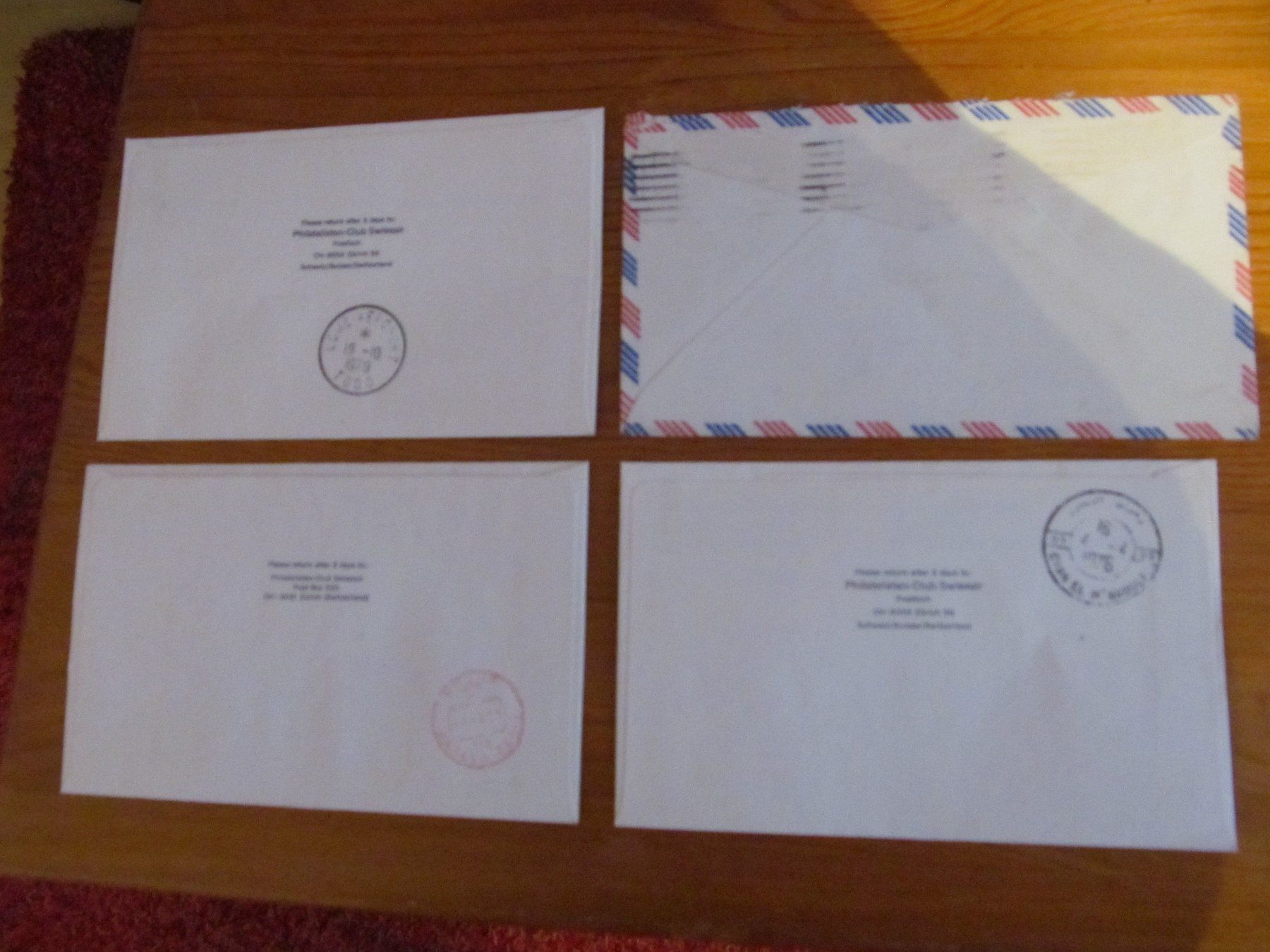 Tutti i francobolli: 1Lot(4Stck) FL-FLUGPOST – Usato da Emmenbrücke venduto da Luzern1947 2
