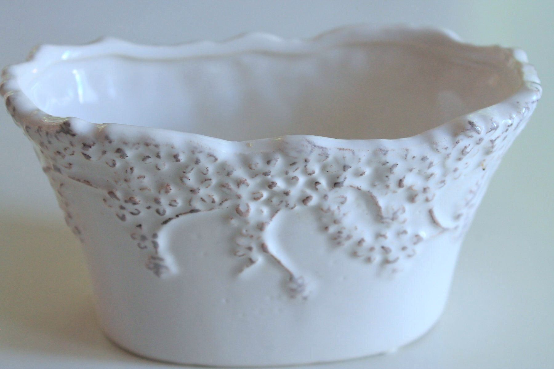Ciotole: tiefe SCHALE verziert Shabby Chic Neu – Nuovo (secondo la descrizione) da Rebstein venduto da QuasarVincent 1