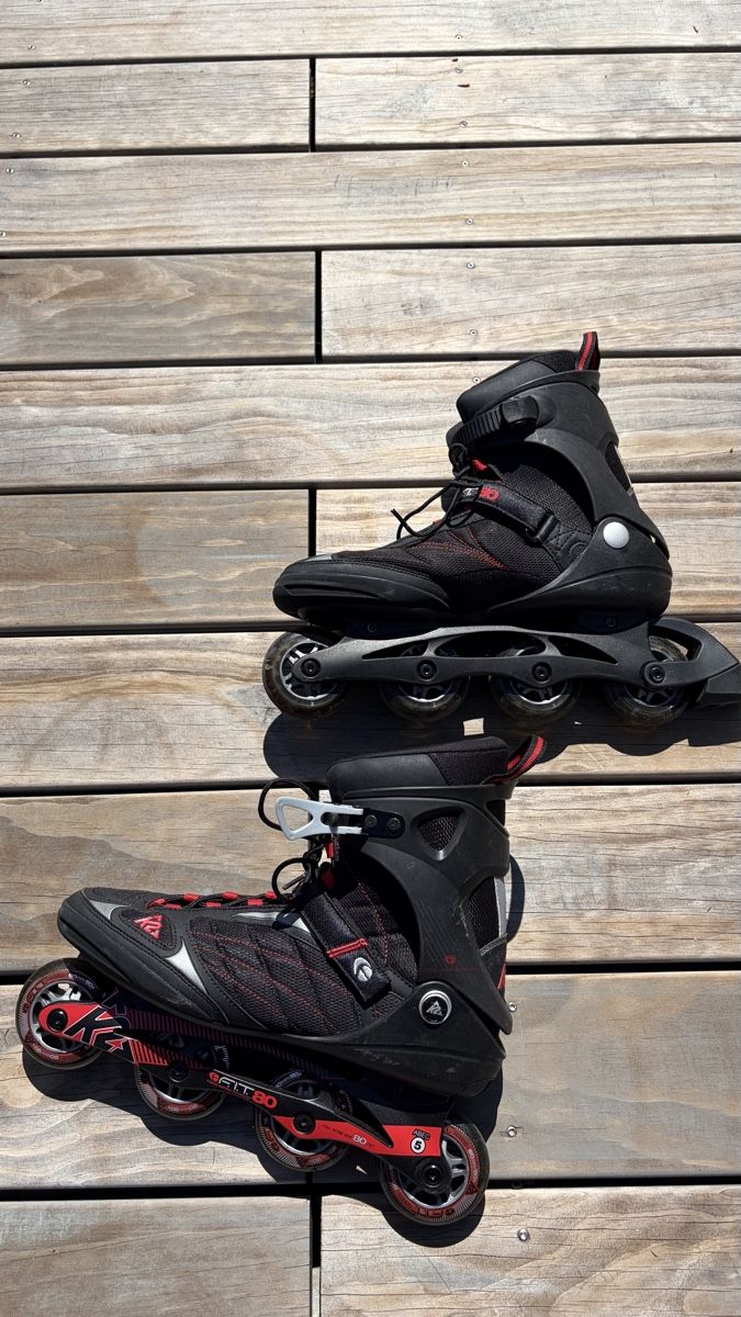 K2 Pattini in linea & Pattini a rotelle: Inline skates Herren + Hand/Knie/Ellenbogen-schoner  – Usato da Stein AG venduto da BIBI2007 2