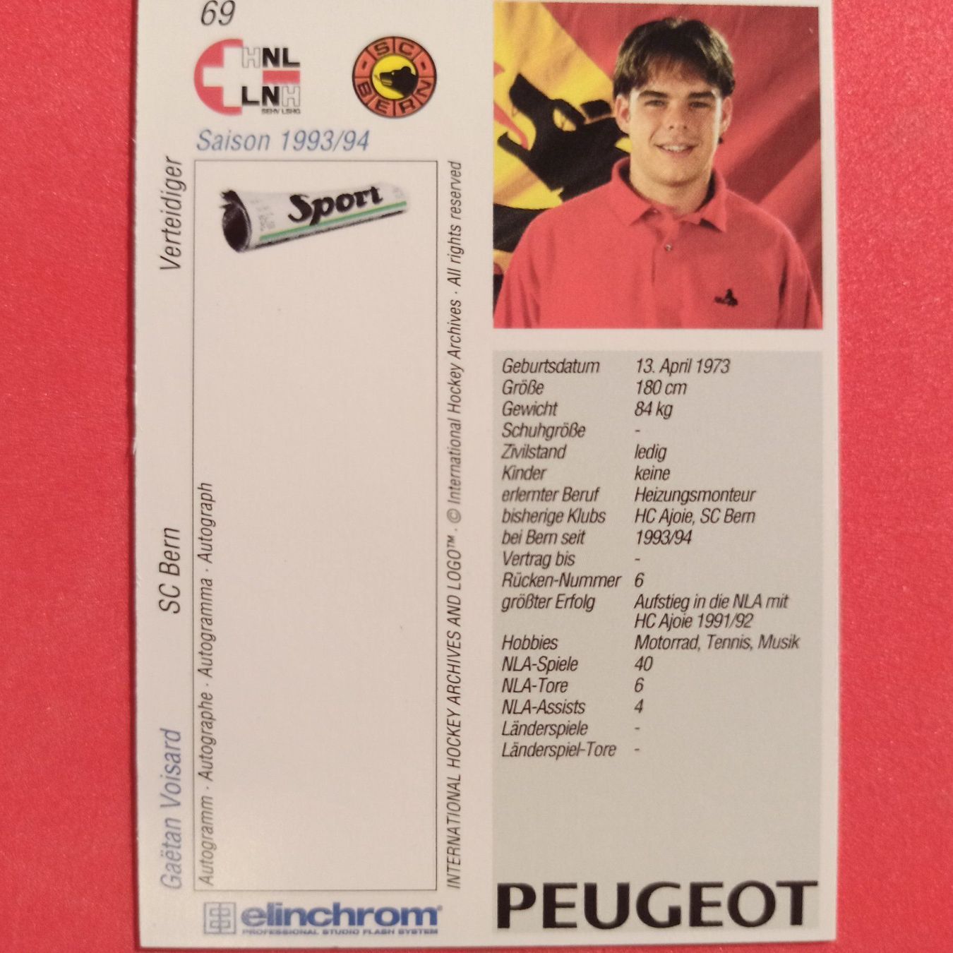 Sammelbilder & Trading cards: Gaetan Voisard - SCB - 1993/94 – Gebraucht aus Dübendorf von kb86_MOVIE 1