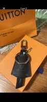 Porte-clés de luxe en cuir noir - Élégance discrète