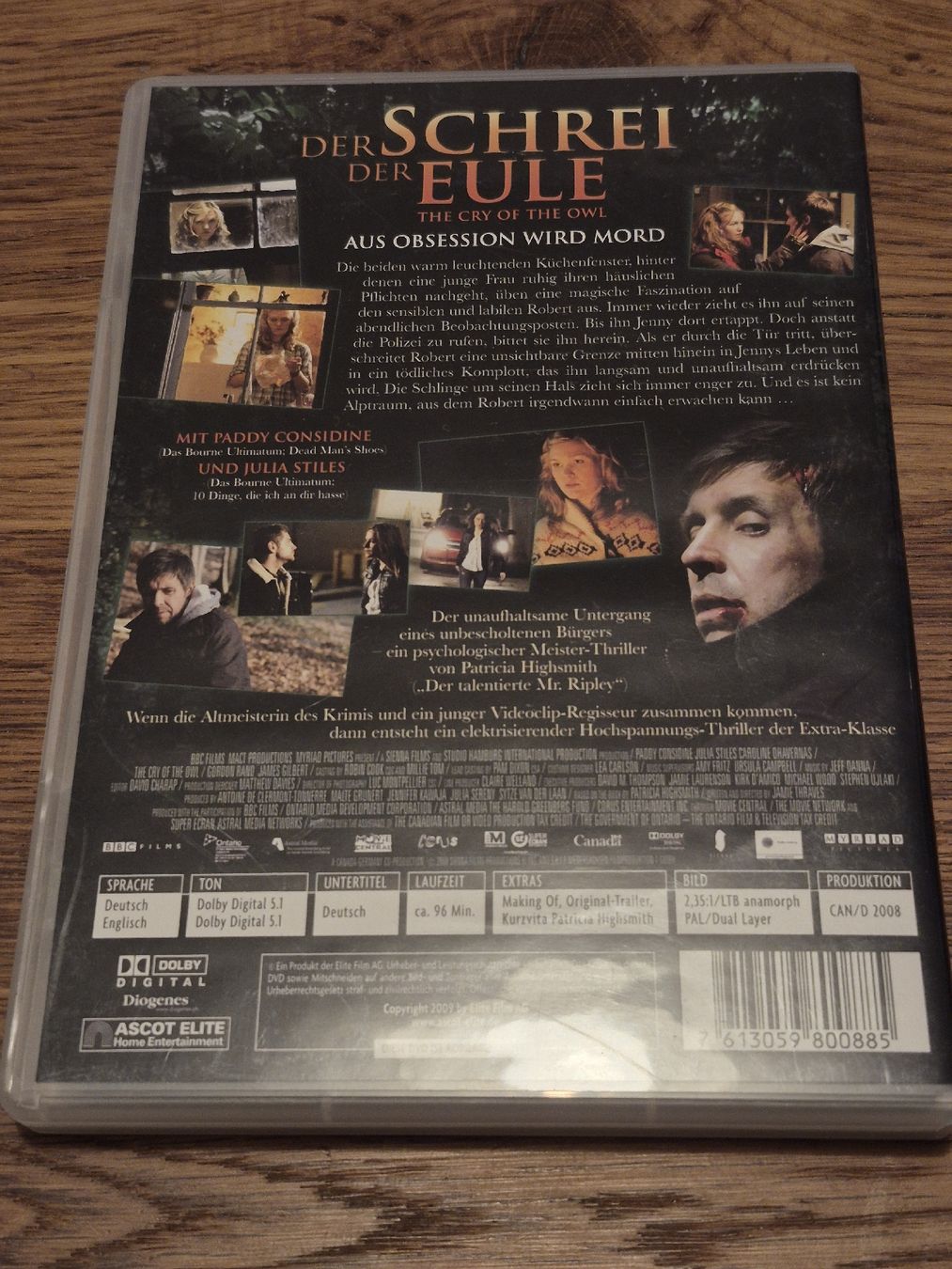 Tutti i DVDs: Der Schrei der Eule - Julia Stiles (DVD)  – Usato da Oberembrach venduto da giu_7ksd 1