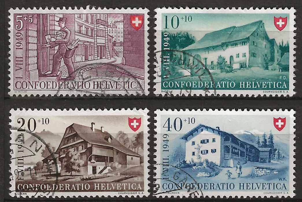 Tutti i francobolli: PP049 - Pro Patria 1949 obl. – Usato da Trélex venduto da Phil_Albert