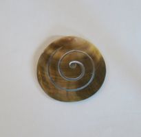 Anhänger Perlmutt Spirale
