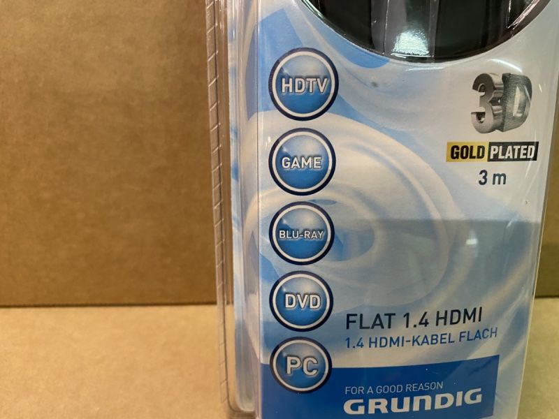 Grundig Kabel: neue HDMI Kabel 3m vergoldet – Neu und originalverpackt aus Necker von liq24 4