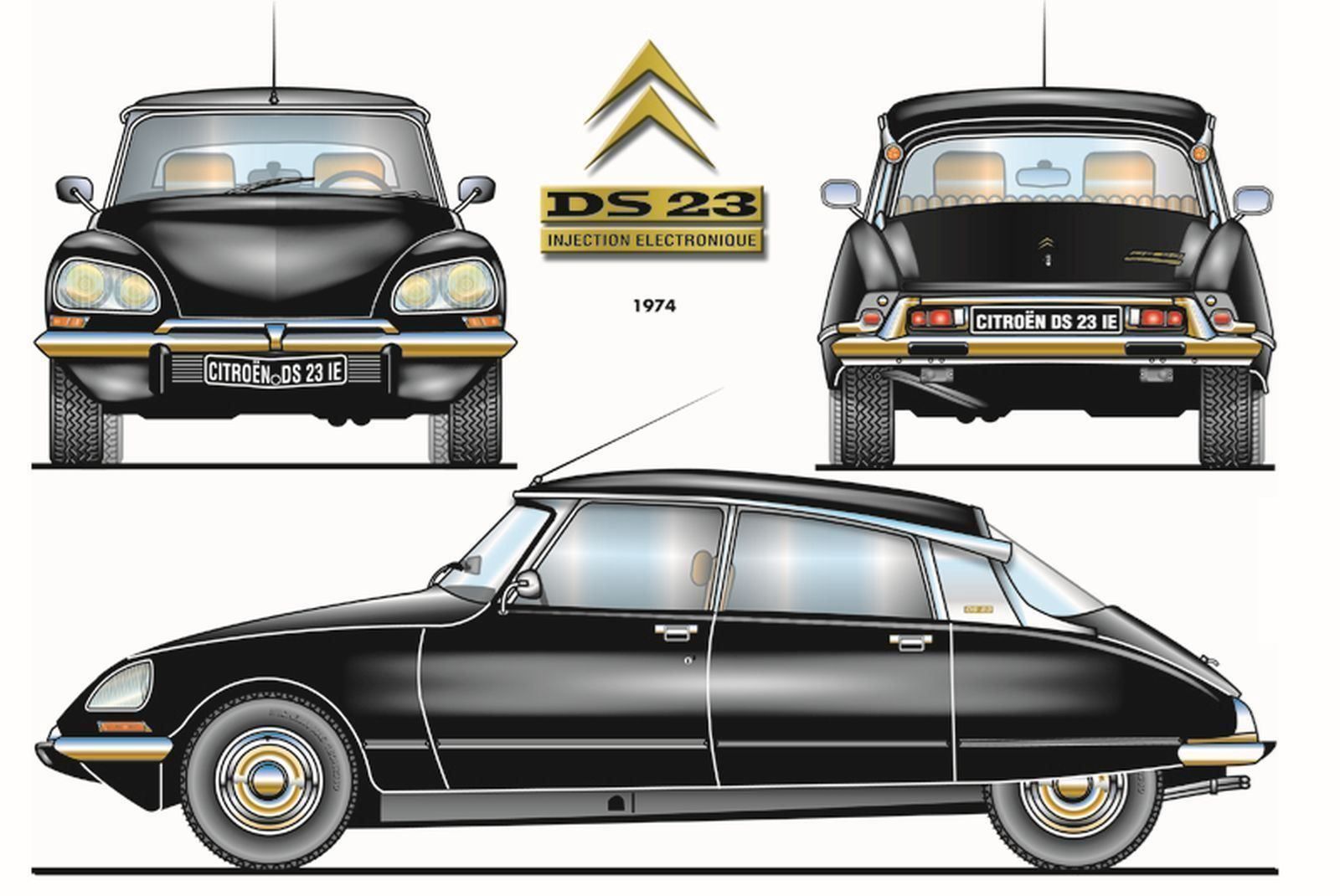 Citroën Schilder: Blechschild-CITROEN DS 23 – Neu und originalverpackt aus Rupperswil von big-one-sale