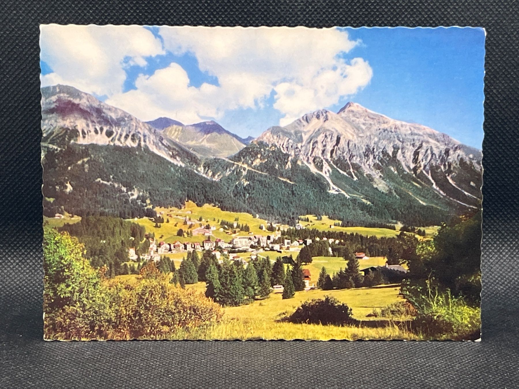 Cartoline postali: Lenzerheide, 1480m ü.M. gegen Lenzerhorn – Usato da Widnau venduto da Brusi9