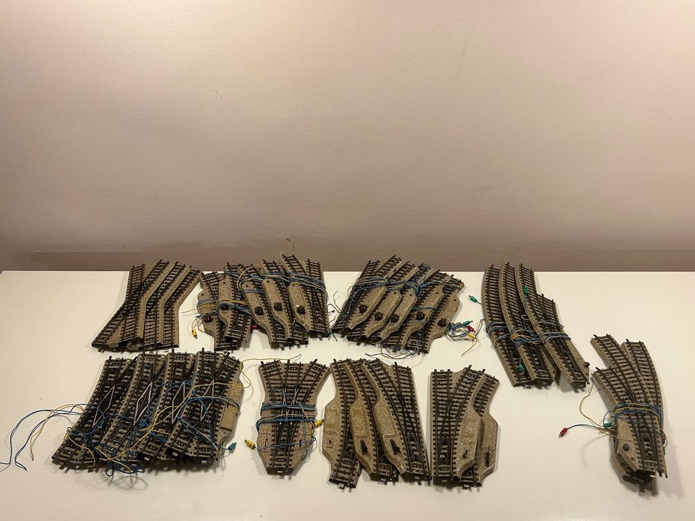 Lot D'aiguillages Voie M Märklin Occasion - Échelle HO - Modèles Variés (5140, 5117, Etc.) - Reconditionnés