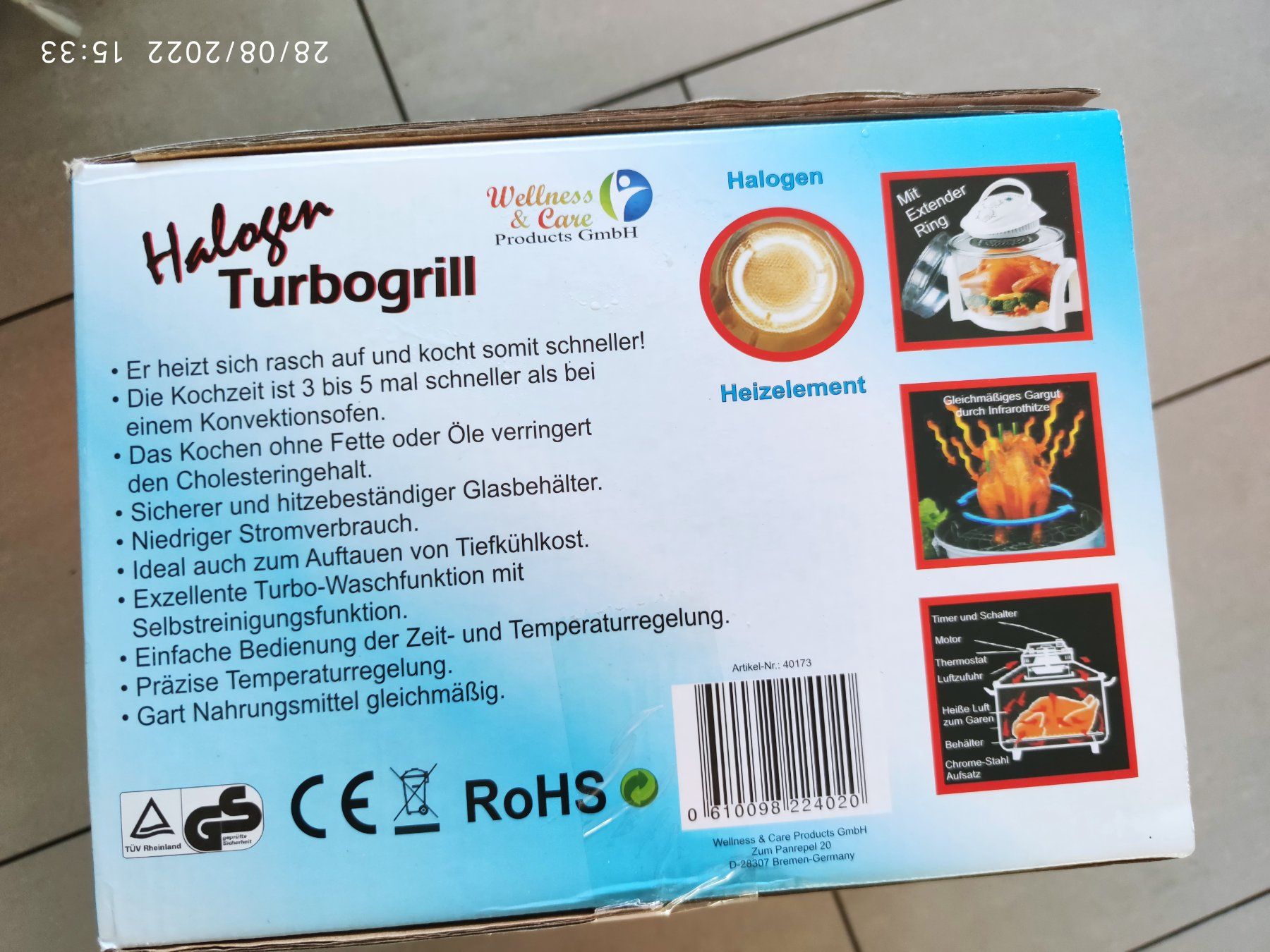 Grils: Halogen Turbogrill ( 7 Litttle) – D'occasion à Baden par p2t2b2 1