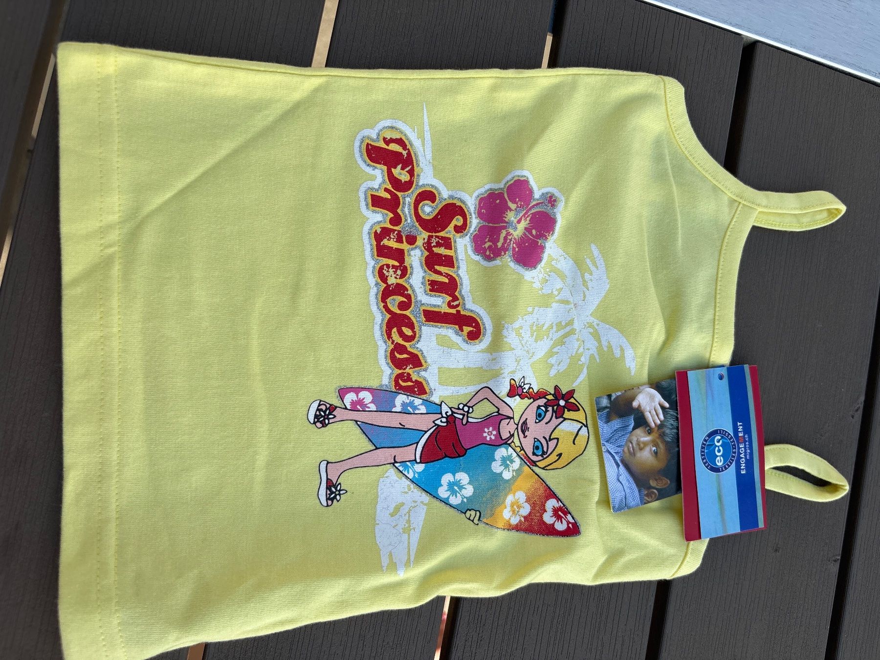 Blusen, T-Shirts & Tops: Träger Tshirt gelb Gr 98 – Neu (gemäss Beschreibung) aus Kesswil von Branca-01 4