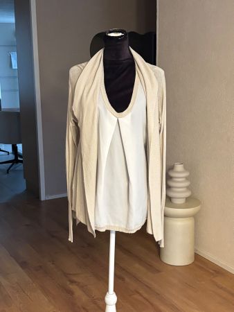 Alysi Bluse Leinen/Viscose