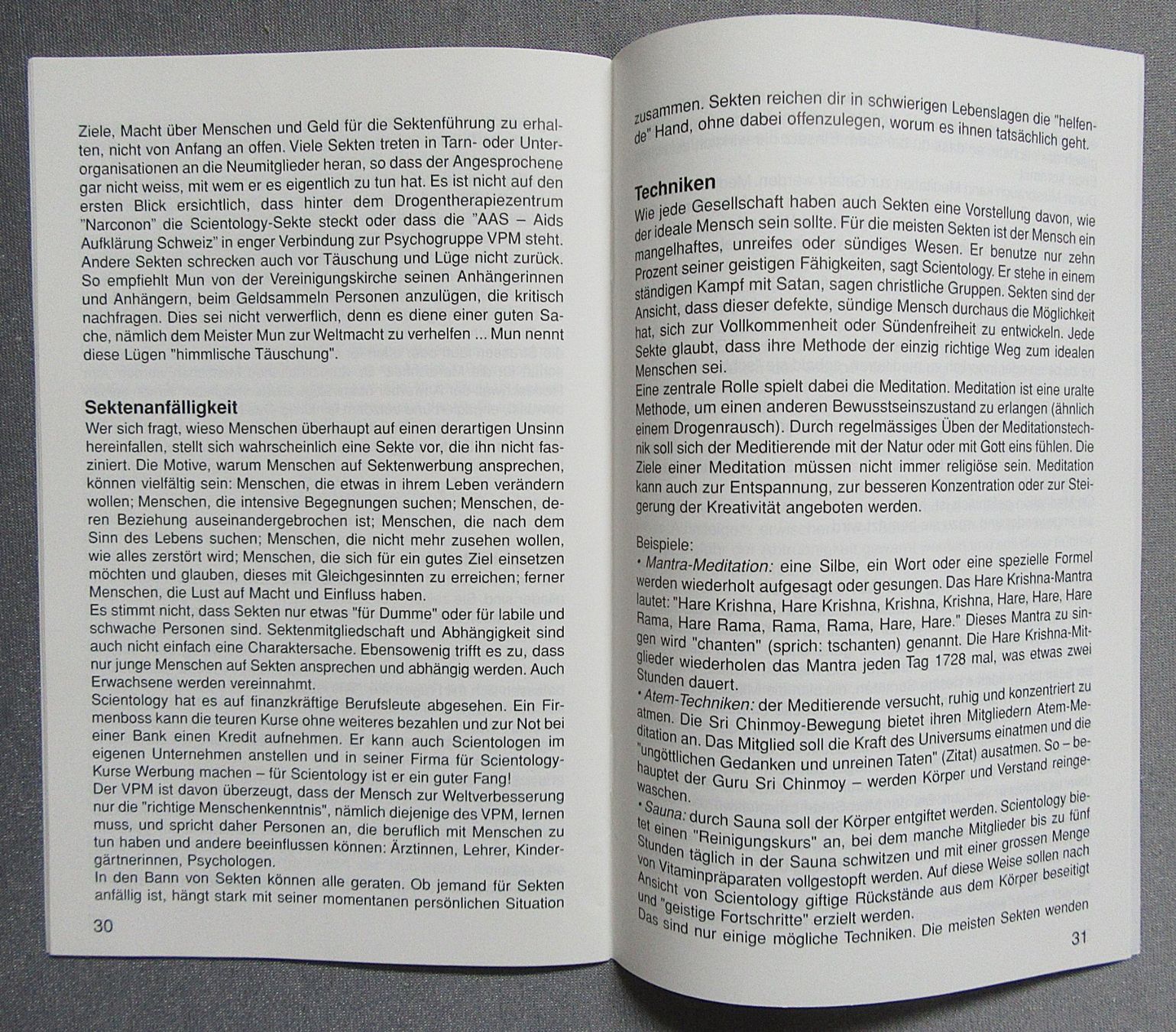 Libri: SJW Heft - Sekten - eine Geschichte und Informationen – Usato da Auenstein venduto da Padabimbim 4
