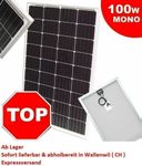 55419 - Solarpanel 100W - Monokristallin Solarzelle Solar