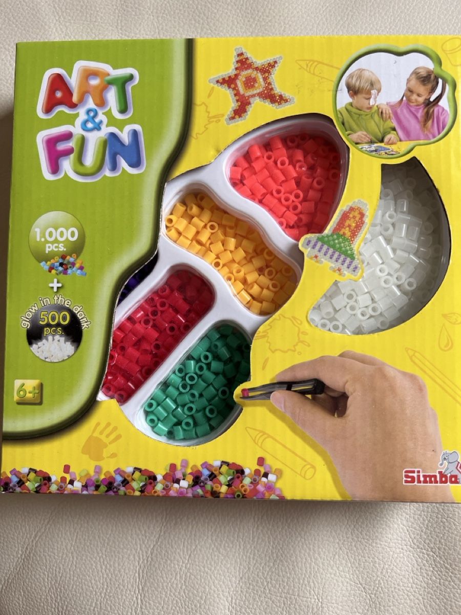 Kit bricolage: Simba Art & Fun Bügelperlen, 1500 Teile, Bastelspass – Nuovo e nell'imballaggio originale da Teufen AR venduto da Maleaa