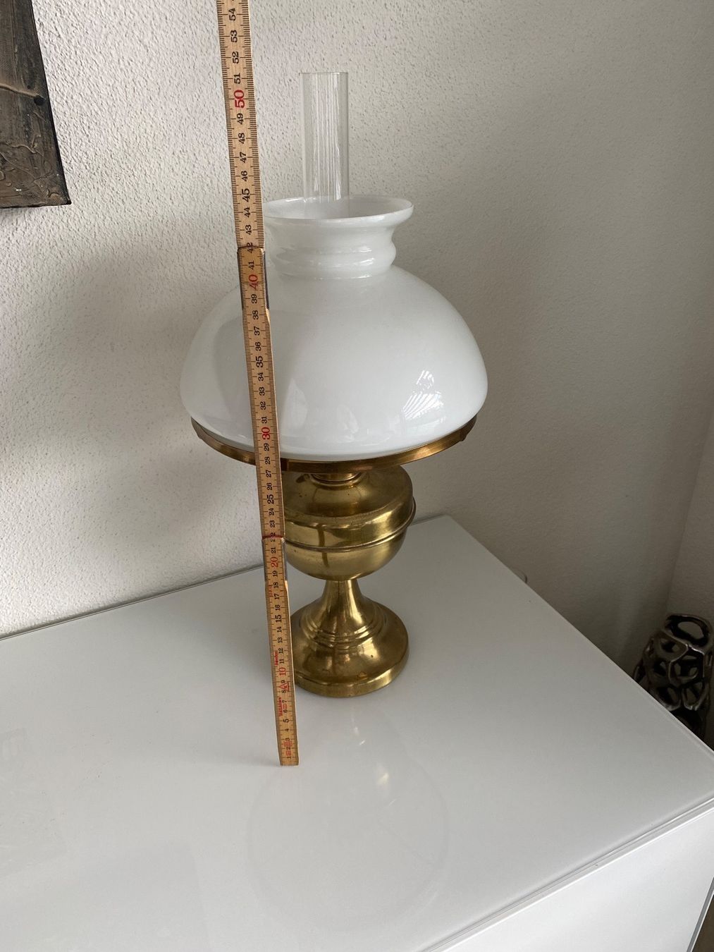 Lampade: Antike Öllampe Glas - Messing – Usato da Oberwil (BL) venduto da Whiteflower66 1