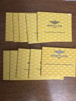 10 Breitling Garantie Zertifikate - Sammlung - Vintage!
