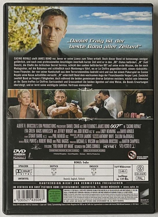 Tutti i DVDs: Casino Royale, James Bond 007 – Usato da Flums venduto da Asquillo 1