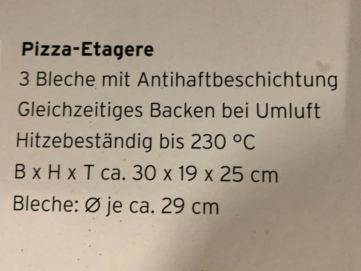 Piatti di portata: Pizza Etagerer für 3 Pizzableche - Absolute Neuware – Nuovo (secondo la descrizione) da Unterengstringen venduto da hausraus 1