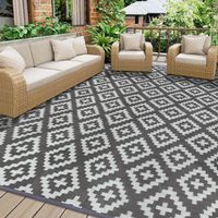 Outdoor Teppich 180x270 wetterfest Balkon Camping Strand