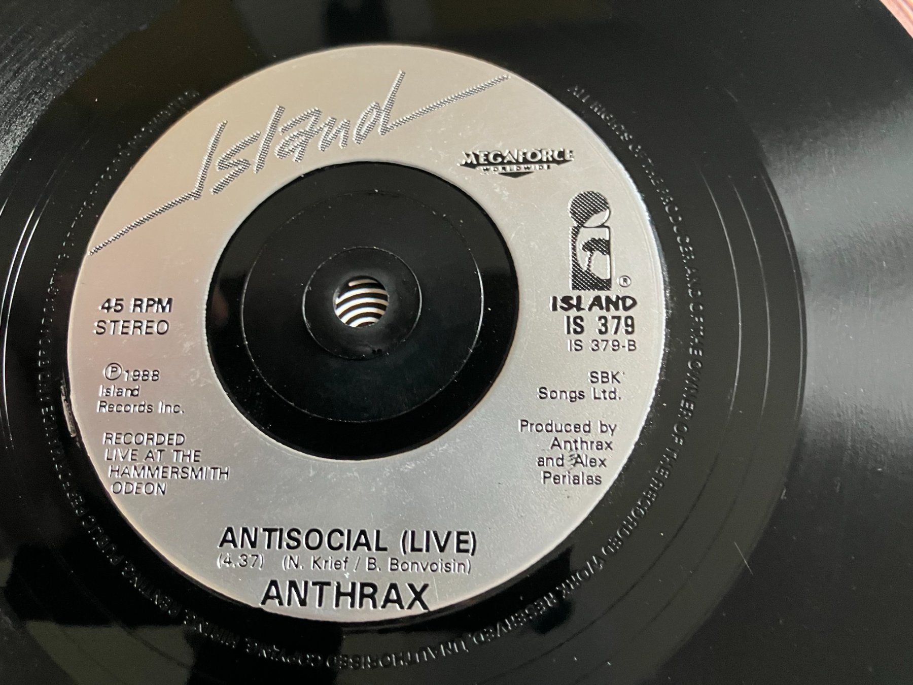 Vinyles: Anthrax – D'occasion à Aarwangen par Jukebox3 6