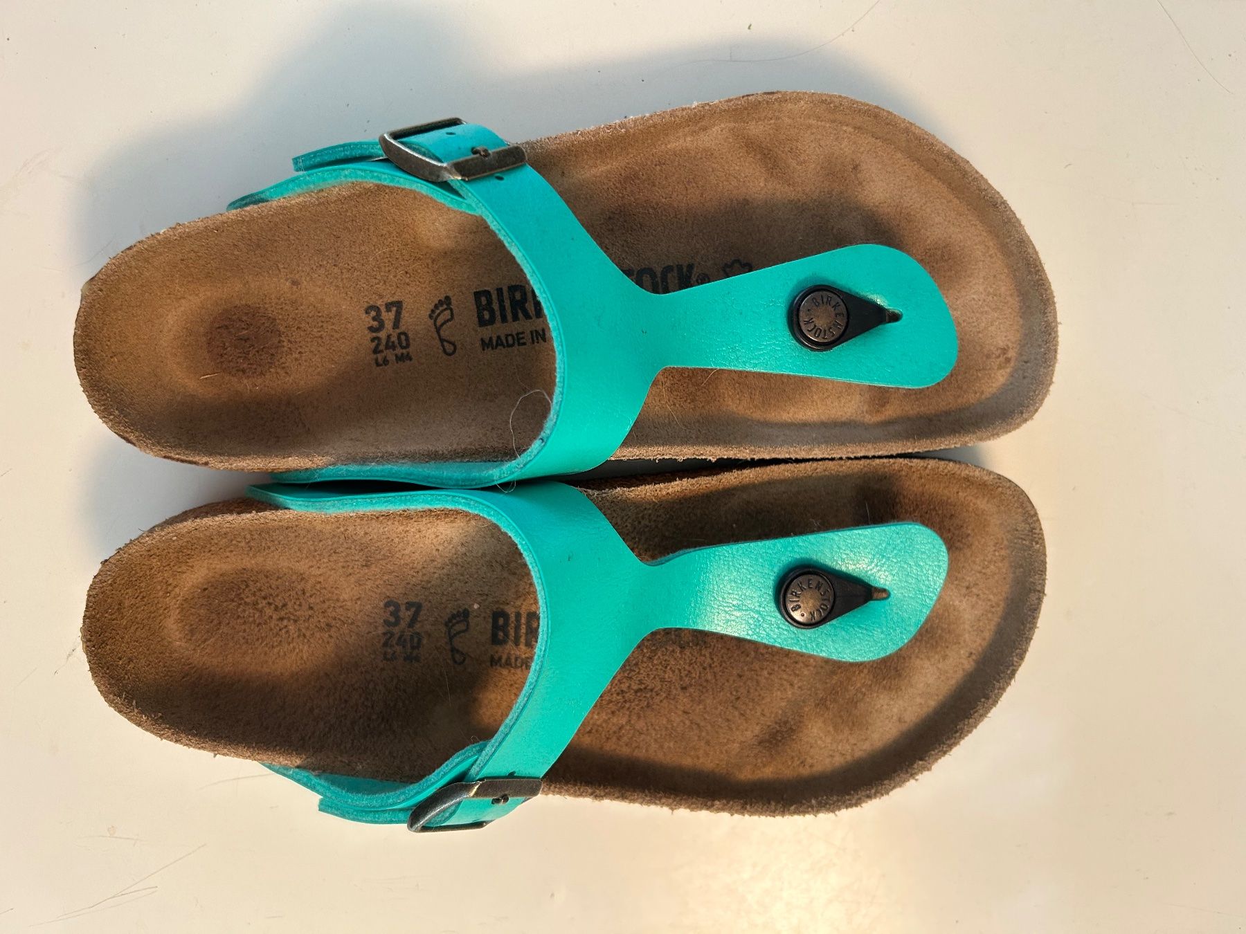 Birkenstock Chaussures femmes: Birkenstock Türkis, Grösse 37 – D'occasion à Schüpfen par Anjah 2