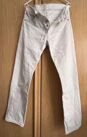 Levi Strauss Jeans 501 weiss W33 L34