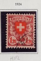 S4) Sammlung ab 1907, mit HFLVETIA,viele schöne Vollstempel