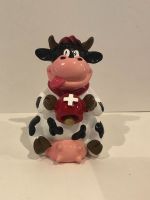 Tire-lire statuette vache souvenir Suisse