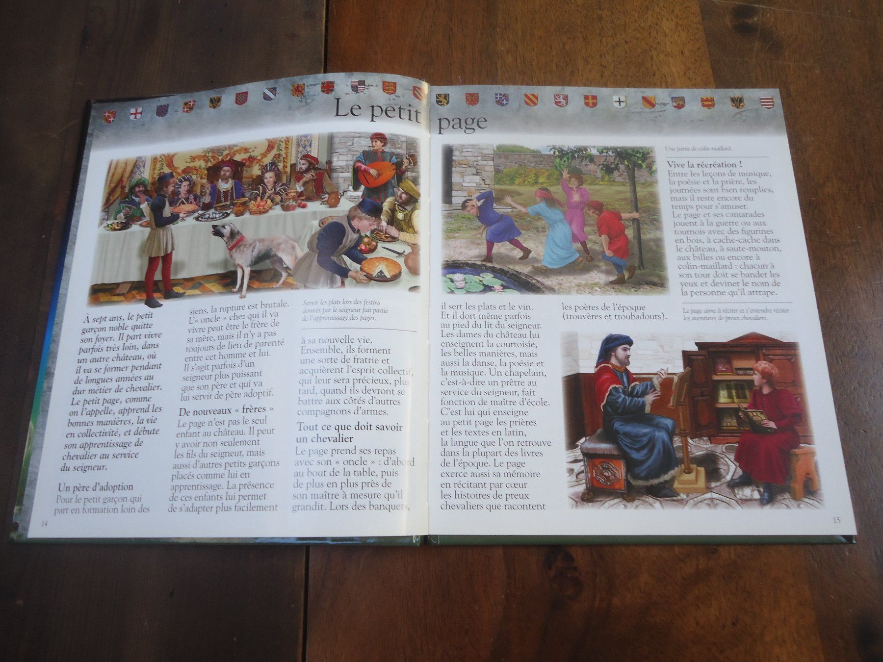 Libri: Les chevaliers - Imagia Fleurus + puzzle – Usato da Vessy venduto da bm.par 2