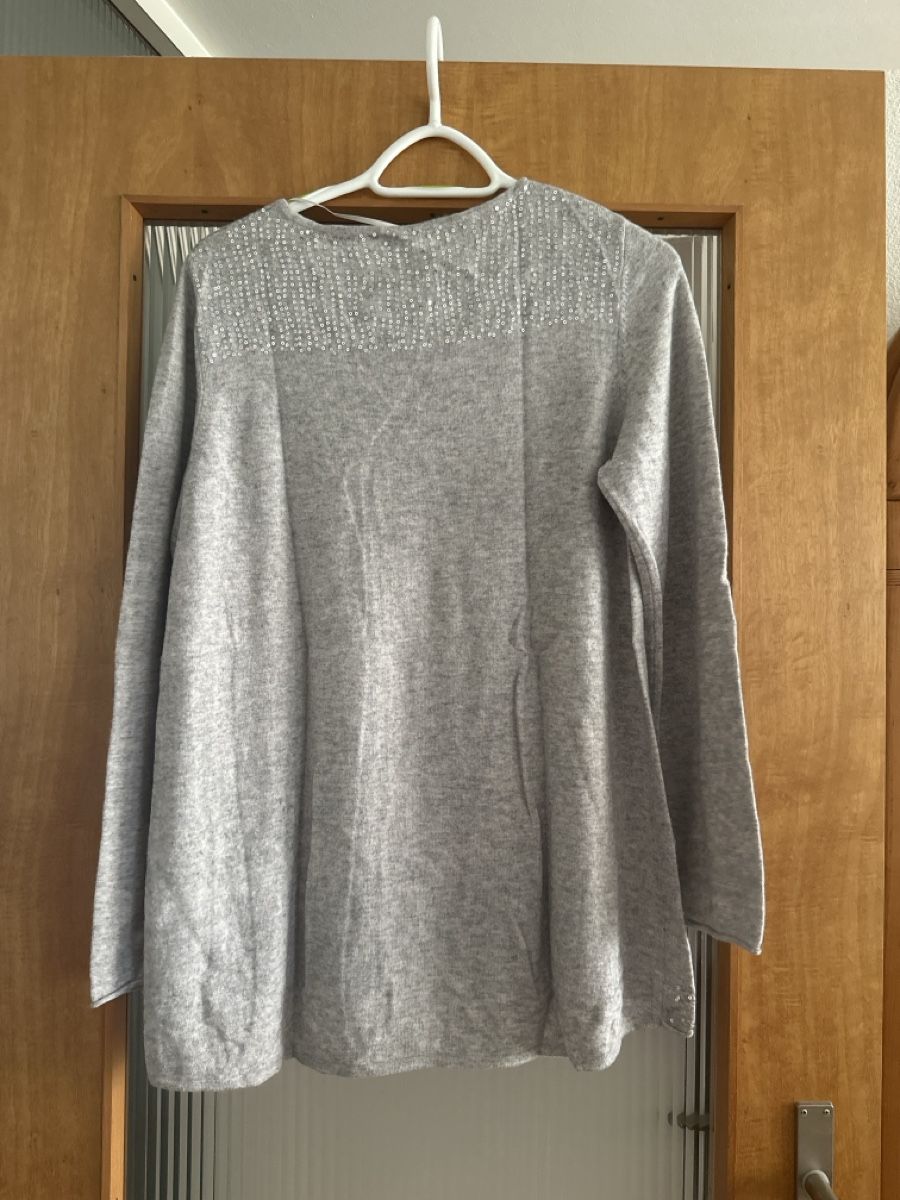 Maglioni & Felpe: Schöner, warmer, grauer Winterpullover mit Glitzer, Gr. XL – Usato da Reinach BL venduto da wen_7bl7 1