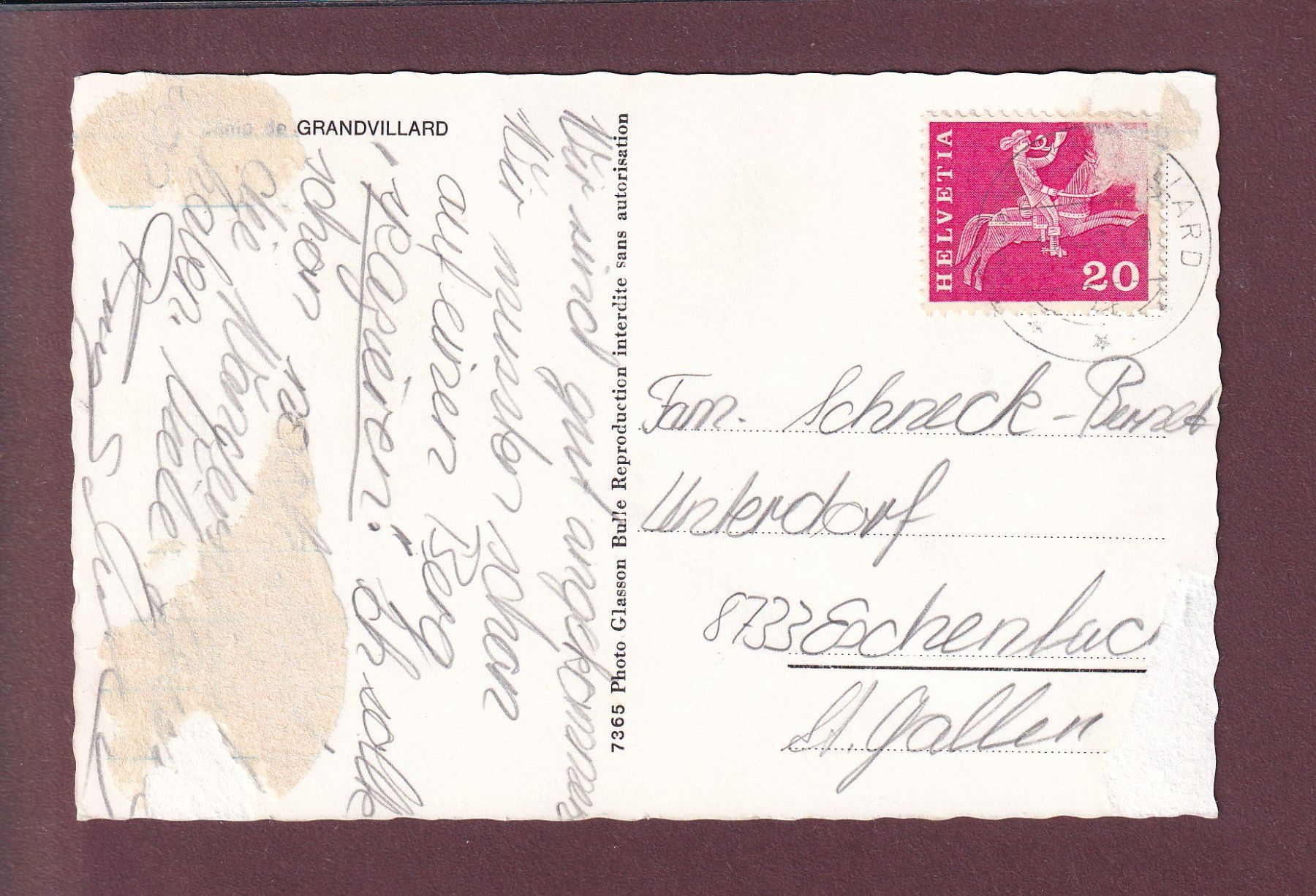 Cartoline postali: Camp de GRANDVILLARD // voir dos // – Usato da Pully venduto da nicecards 1