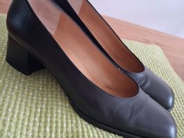 SCHUHE -DAMEN - MADE IN ITALY- LEDER - 37 VITTORIO VALSECCHI