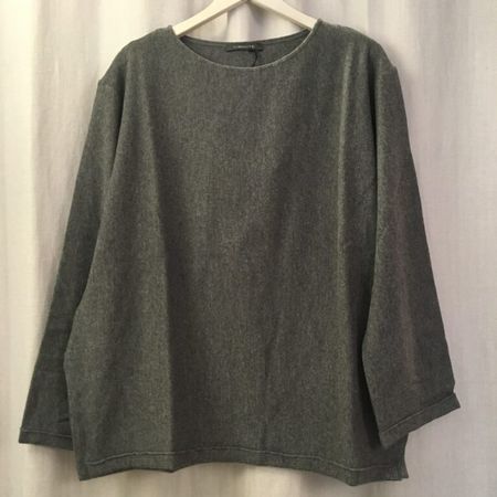 GWhite Strick Pullover LA Merino m Cashmere anthrazit Gr 36