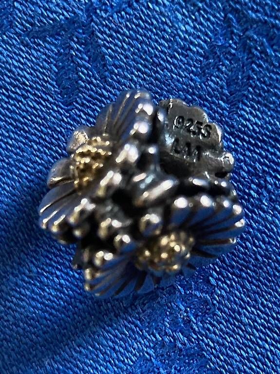 Anhänger: Trollbead Gänseblümchen Silber und Gold – Gebraucht aus Hermrigen von syl_q28y 2