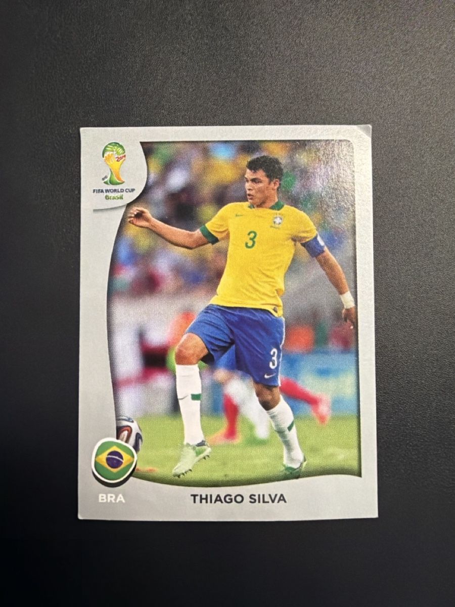 Panini Carte collezionabili: Sticker Thiago Silva WM 2014 Brasilien Panini – Difettoso da wynigen venduto da Birnenmus