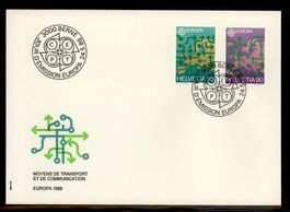 1988, FDC, Europa (Nr. 763–764)