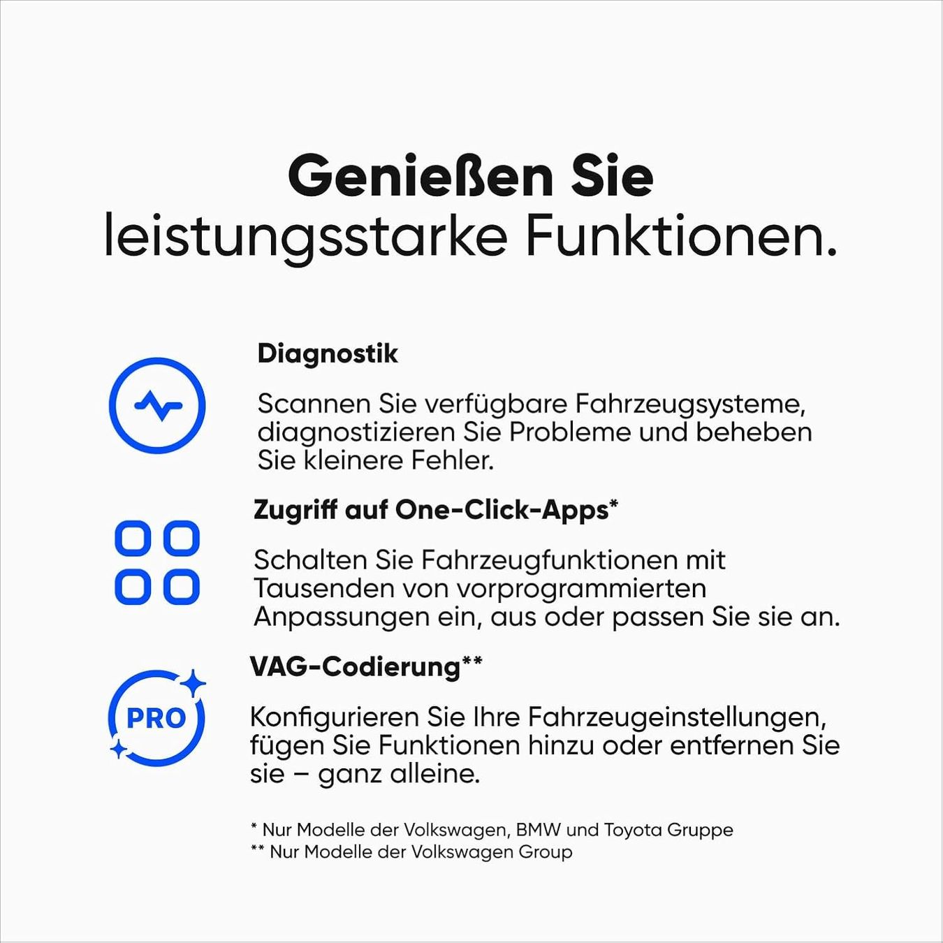 Misurare: OBD2 Diagnosegerät Bluetooth Fehlerauslese iOS Android – Nuovo e nell'imballaggio originale da Schaffhausen venduto da Alvora 1