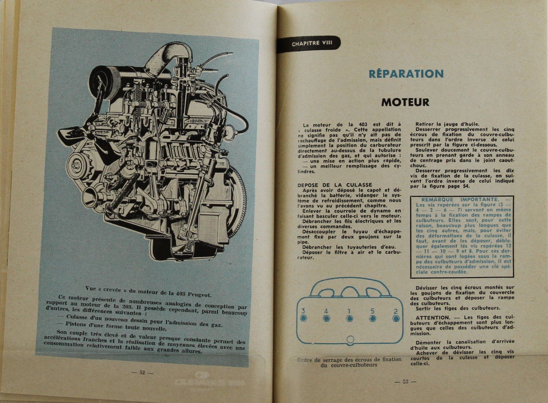 Peugeot Dokumente: ORIGINAL TECHNIK GUIDE | PEUGEOT 403 - FR – Gebraucht aus Unterägeri von GIGOLOLIT 4