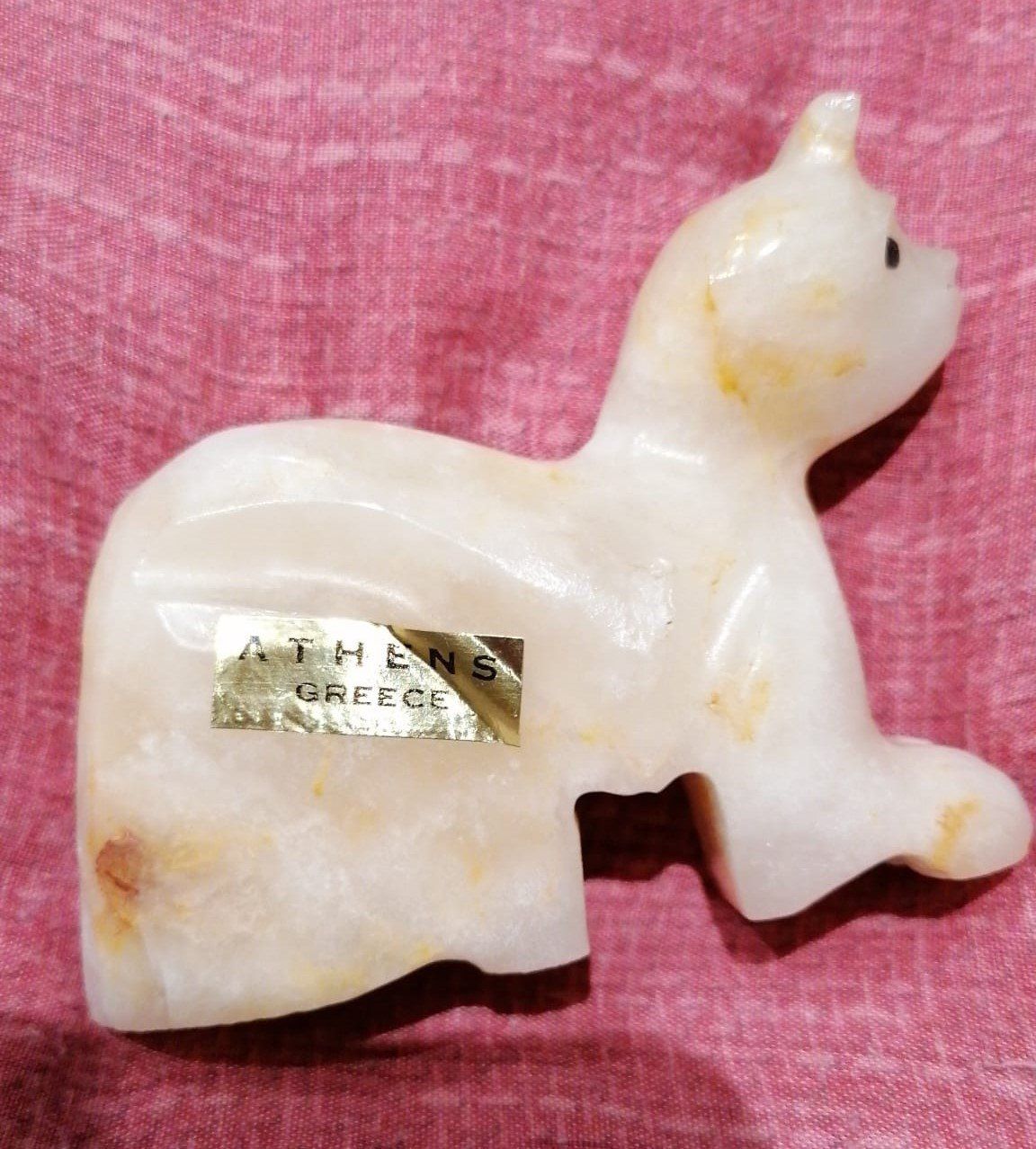 Statuette: handgemachte Katze aus Onyx – Usato da Grächen venduto da Hel7890