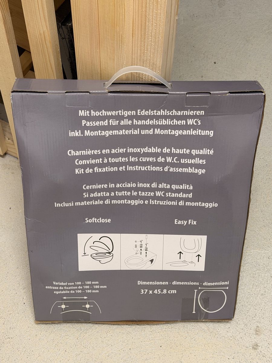 WC: WC-Sitz Duroplast Softclose Easy Fix neu – Neuf avec emballage d'origine à Zürich par SiLENZiO 1