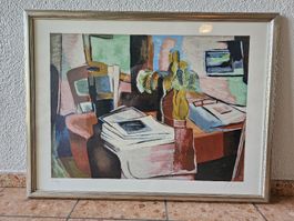 Grosse Bild Arbeitszimmer  - Original aus Galerie in Ascona