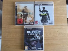 PS3 Call of Duty MW2 + MW3 + Ghosts