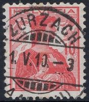 ZURZACH (AARGAU)1.V.10 - Vollstempel auf Helvetia