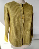 Handgefertigte Damenjacke senf – Gr. ca. 42 – Unikat