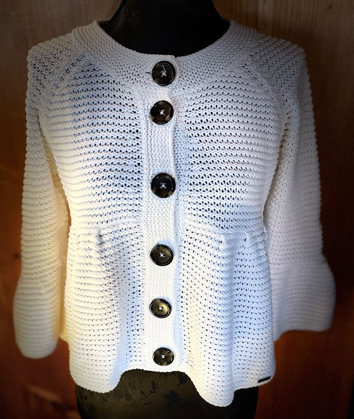Pullover & Sweatshirts: Wunderschöner Sommer-Strickpulli - Cardigan der Marke OUI – Gebraucht aus Arbon von KaSaBo