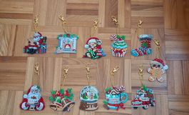 Porte-clés Noël en diamond painting neufs/Schlüsselanhänger