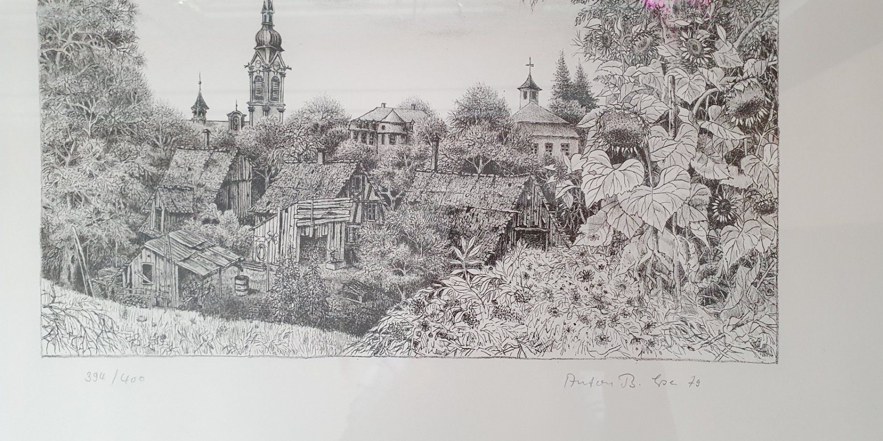 Grafica & Litografie: Bild - Lithographie, bei d. Katholische Kirche Sankt Stephan – Usato da Kreuzlingen venduto da Rschweiz1 3