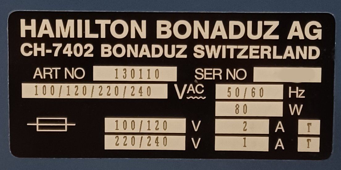 Accessori da laboratorio: Hamilton Microlab Dilutor – Usato da Niederdorf venduto da LeptonAG_Labor 4