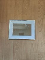 Bilderrahmen weiss/silber guter Zustand 