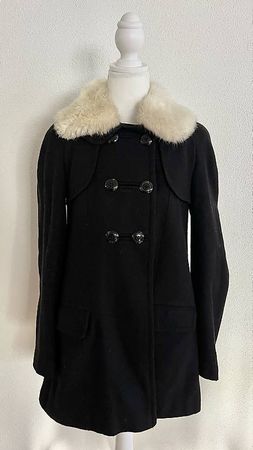 Topshop Mantel Grösse 36 (schwarz)